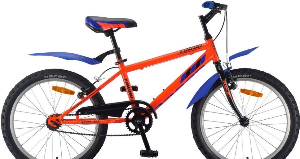 Велосипед Racer Turbo 1.0 20 (черно-оранжевый)