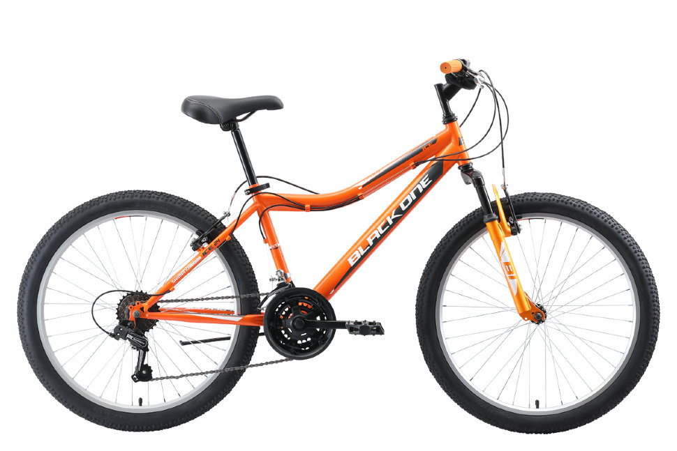 Велосипед Black One Ice 24 (оранжевый/серый)
