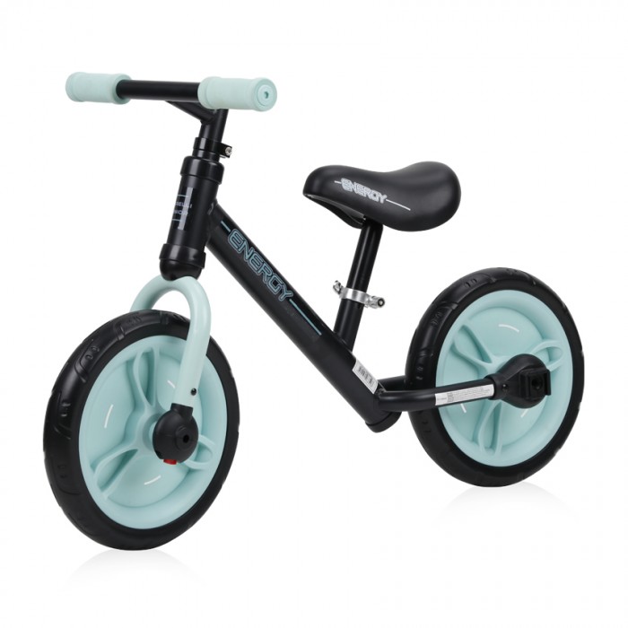 Велосипед-беговел Lorelli Energy Black Green 2 в 1 Чёрно-зелёный