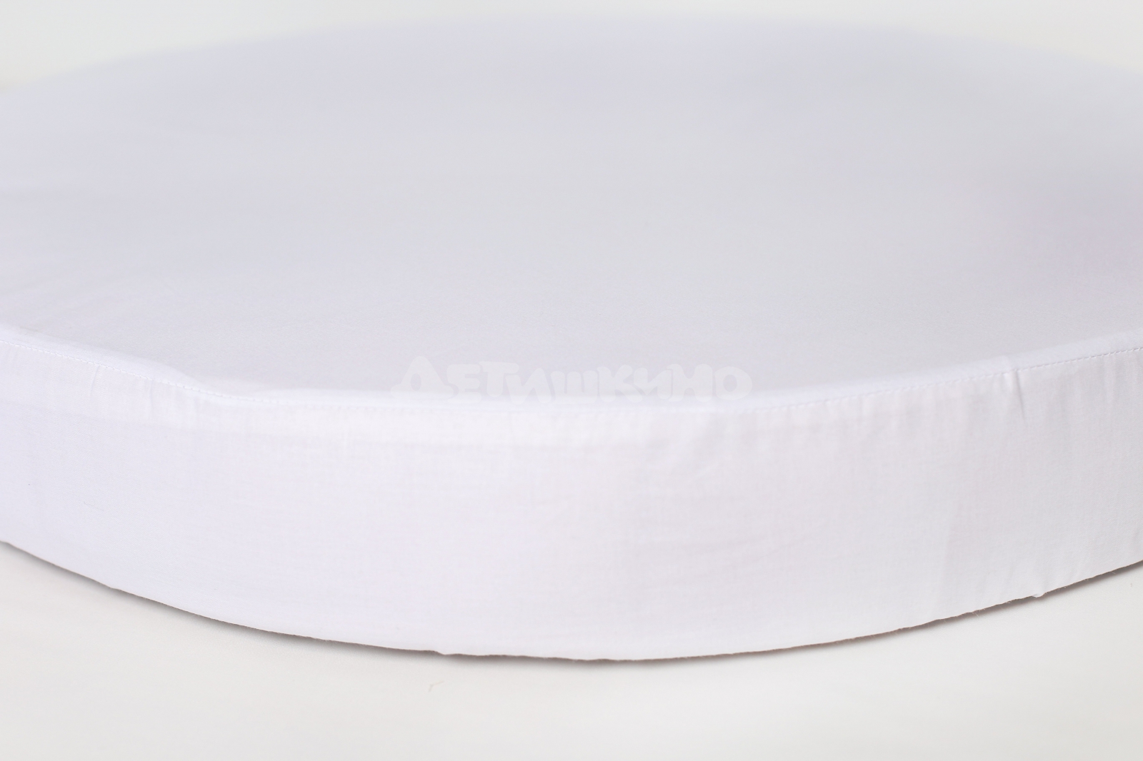 Простынь на резинке для овальной кроватки Lappetti Балерина Белая - фото