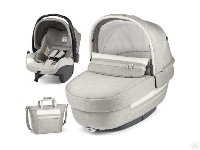Коляска для новорожденного Peg Perego Set Elite Luxe Beige (короб, автокресло, сумка) - фото6