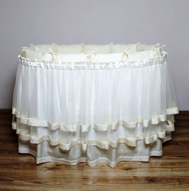 Подзор на кроватку Lappetti (юбка с ярусами) - фото