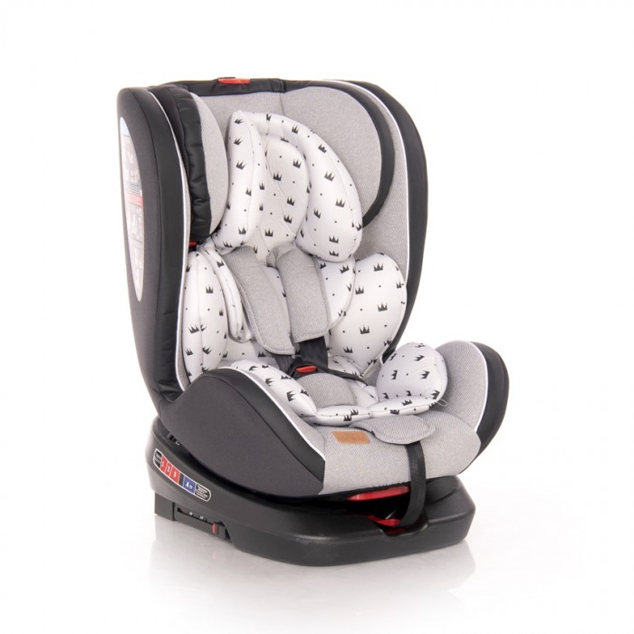 Автокресло Lorelli Nebula Isofix 0-36 кг Grey Crowns 2020