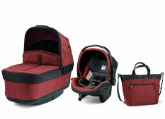 Коляска для новорожденного Peg Perego Set Elite Horizon (короб, автокресло, сумка)