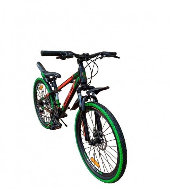 Велосипед Nasaland AKD 24 (зеленый\черный, 2020)