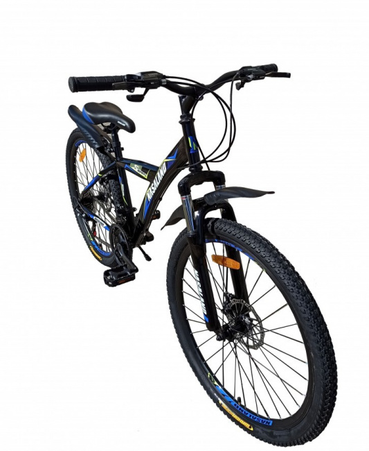 Велосипед Nasaland SMD 26 (черный/синий, 2020)