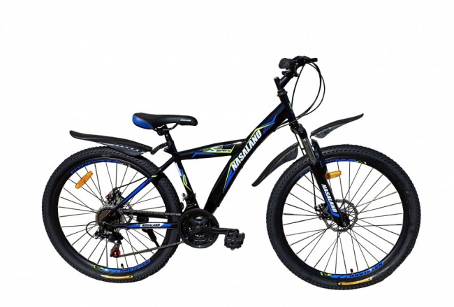Велосипед Nasaland SMD 26 (черный/синий, 2020)