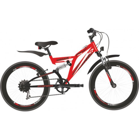 Велосипед Avenger F201D 20 (красный/черный) 2021