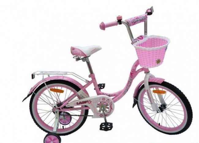 Велосипед Nameless Lady 16 Розово-белый 2022