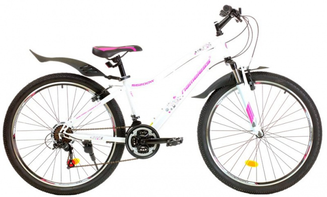 Велосипед Nameless S6200W 26 (белый/розовый) (бирюзовый)