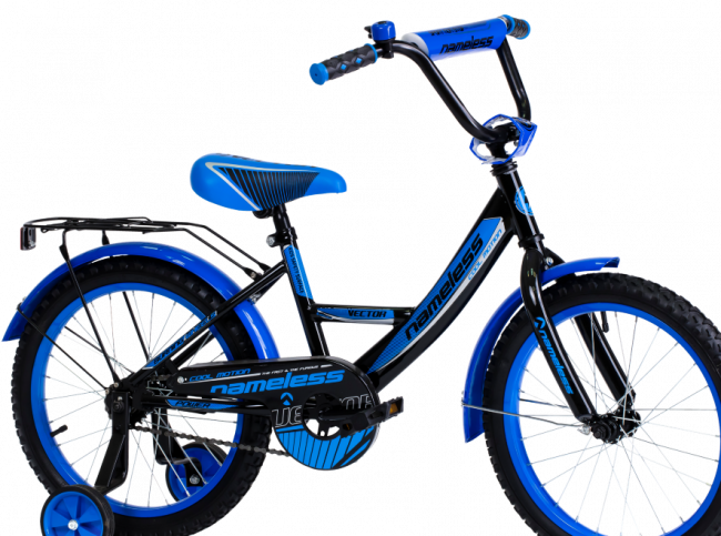 Велосипед Nameless Vector 18 Чёрно-голубой 2022