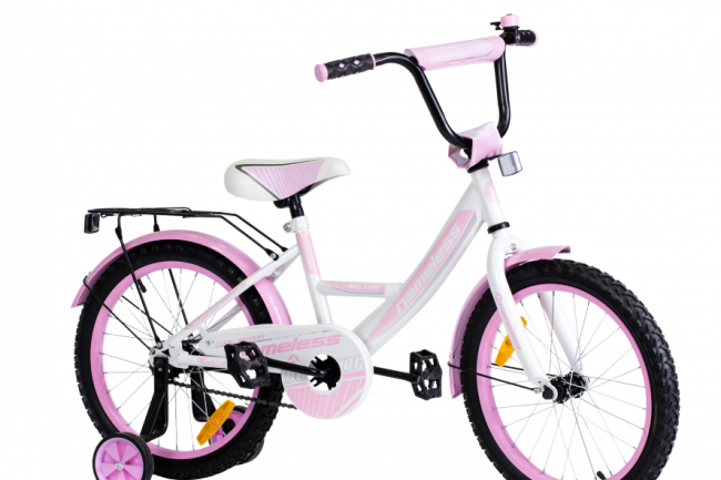 Велосипед Nameless Vector 20 (бело-розовый 2021)