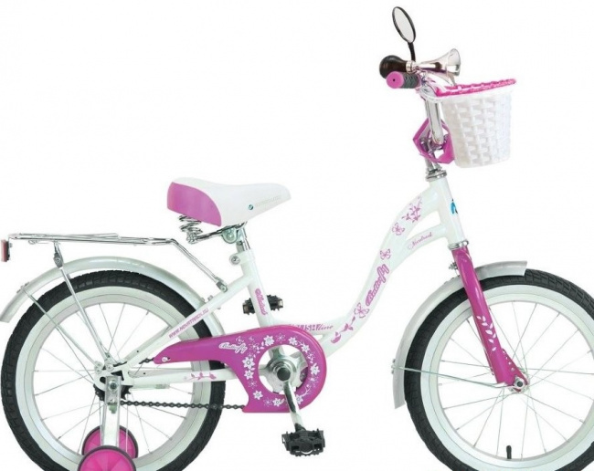 Велосипед Novatrack Butterfly 14 (розовый, фиолетовый)