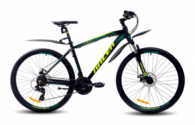 Велосипед Racer XC-90 29 (черный/оранжевый, черный/голубой, зеленый 2020)