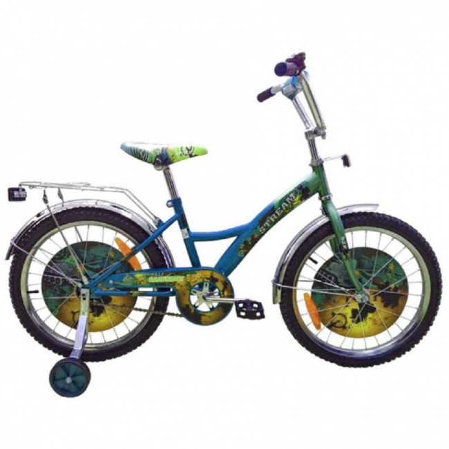 Велосипед Stream Wave 18 (синий, фиолетовый, зеленый)