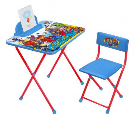 Комплект мебели с детским столом Ника Д2М2 Marvel Мстители 2 - фото