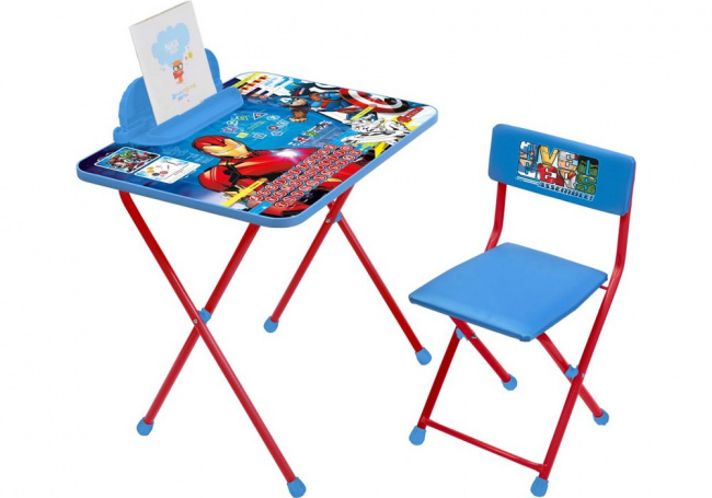 Комплект мебели с детским столом Ника Д2А Marvel Мстители 