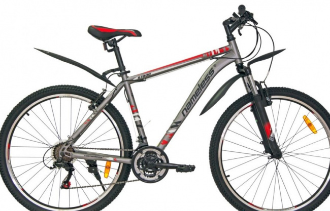 Велосипед Nameless S7000 27.5 (серо-красный 2021)