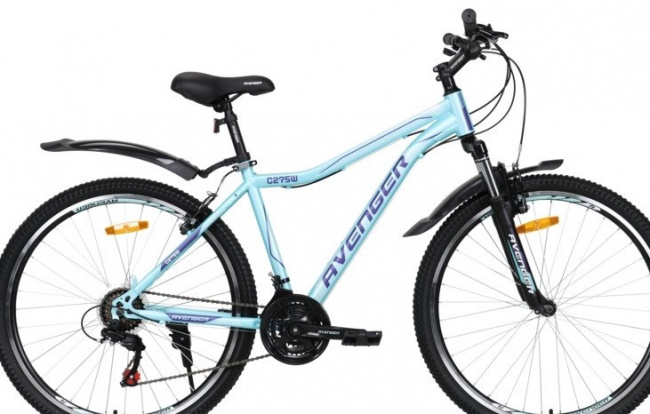 Велосипед Avenger C275W (салатово-фиолетовый) 2021