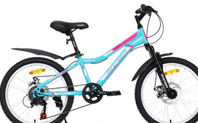 Велосипед Avenger C201DW (зелено-розовый) 2021