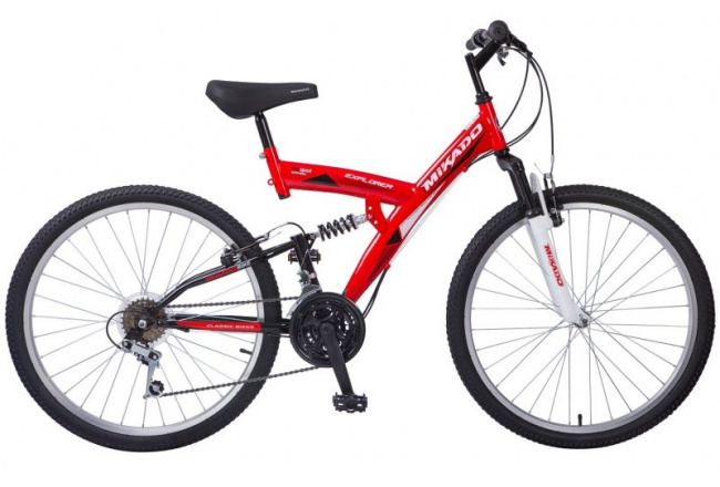 Велосипед Mikado Explorer 26 (красный) 2021 - фото