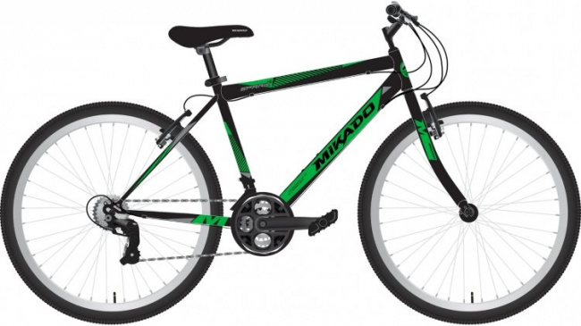 Велосипед Mikado Spark 1.0 26 Зелёный 2022 - фото