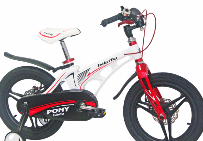 Велосипед Bibitu Pony D 16 (белый) 2021