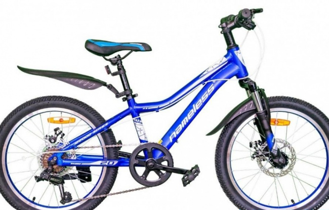Велосипед Nameless J2200D (сине-белый) 2021