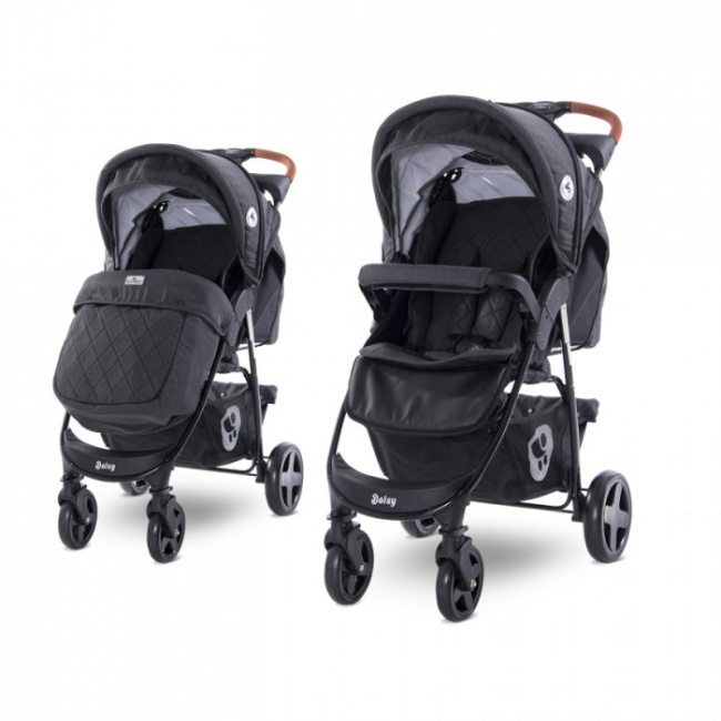 Детская прогулочная коляска Lorelli Daisy Black 2021
