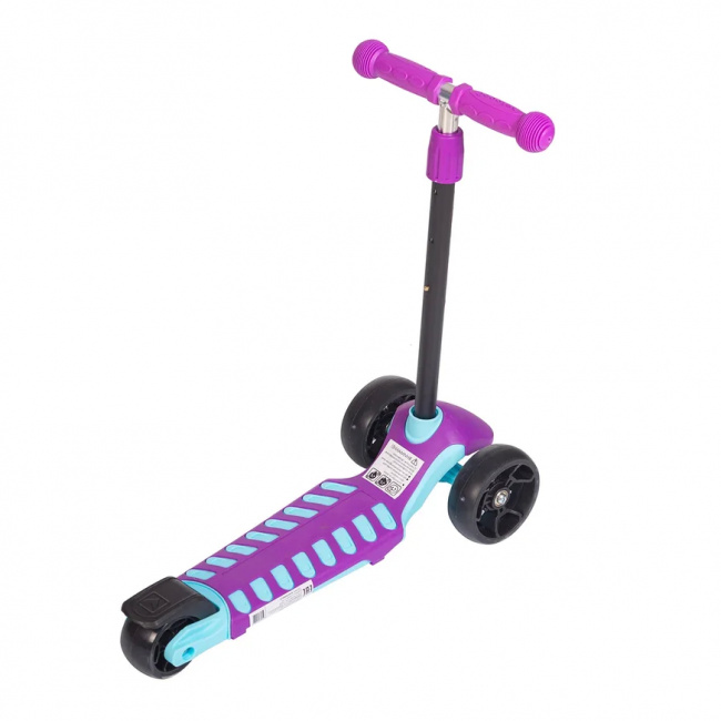 Самокат со светящимися колесами Mobile-Kid Startico SK103 Purple\Mint - фото3