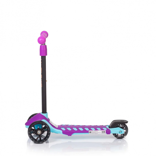 Самокат со светящимися колесами Mobile-Kid Startico SK103 Purple\Mint - фото4