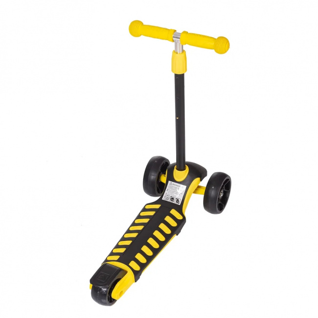Самокат со светящимися колесами Mobile-Kid Startico SK103 Black/Yellow