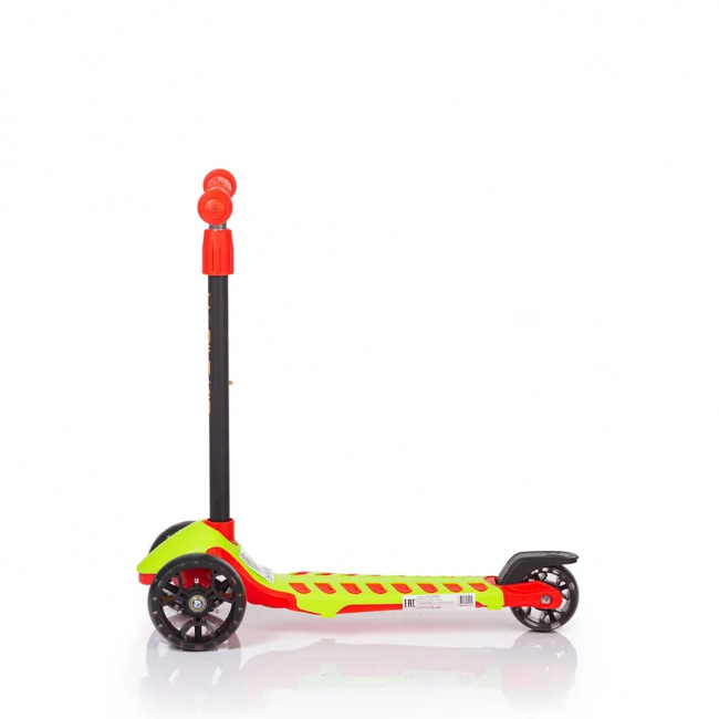 Самокат со светящимися колесами Mobile-Kid Startico SK103 Red\Green
