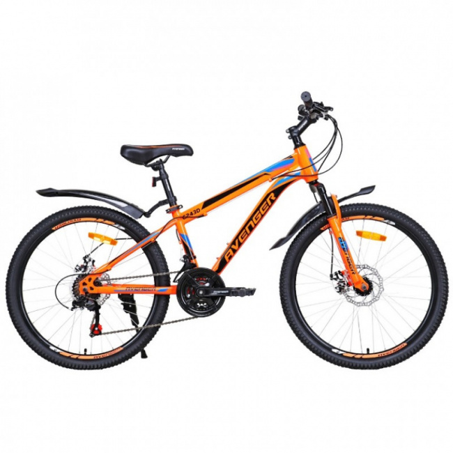Велосипед Avenger C243D 24 Оранжево-голубой 2021