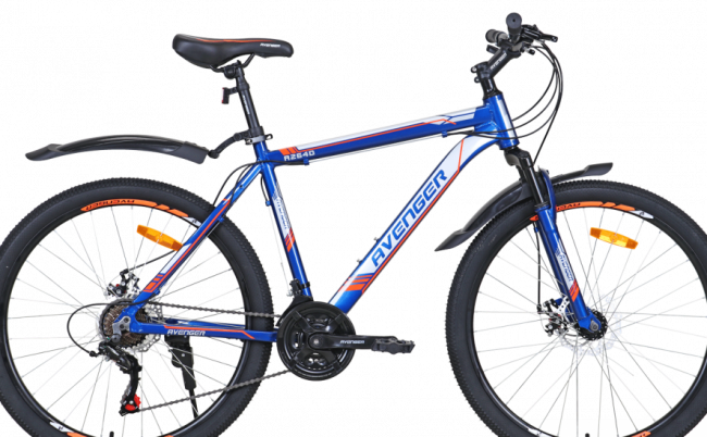 Велосипед Avenger A264D 26 Сине-оранжевый 2021
