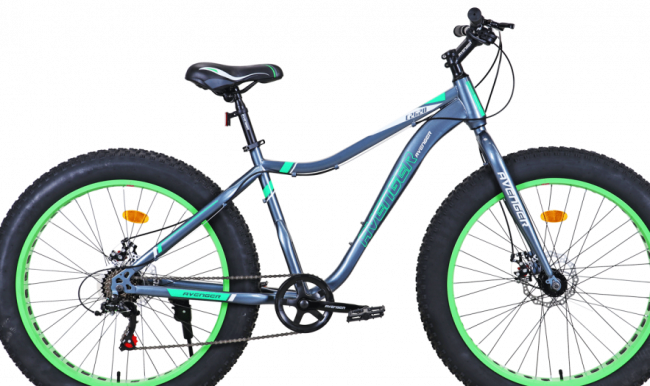 Велосипед Avenger C262D 26 Fat Серо-зеленый 2021 - фото