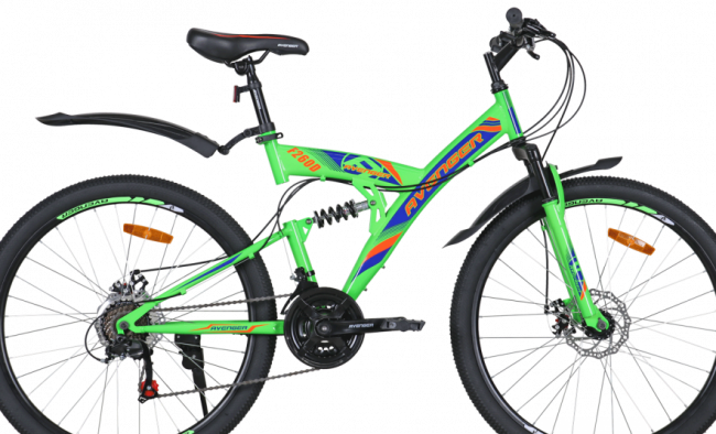 Велосипед Avenger F260D 26 зелено-синий 2021