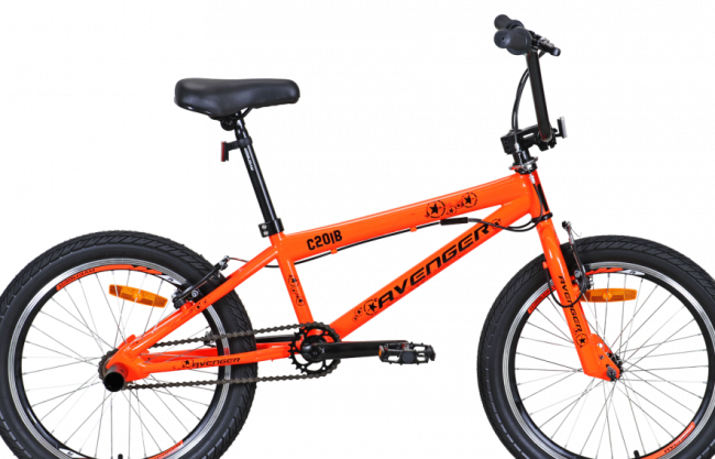 Велосипед Avenger C201B 20 BMX Оранжево-синий 2021