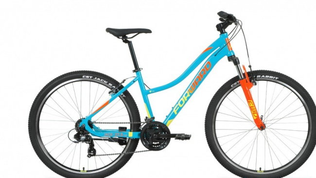 Велосипед Forward Jade 27,5 1.2 S Бирюзово-желтый 2022