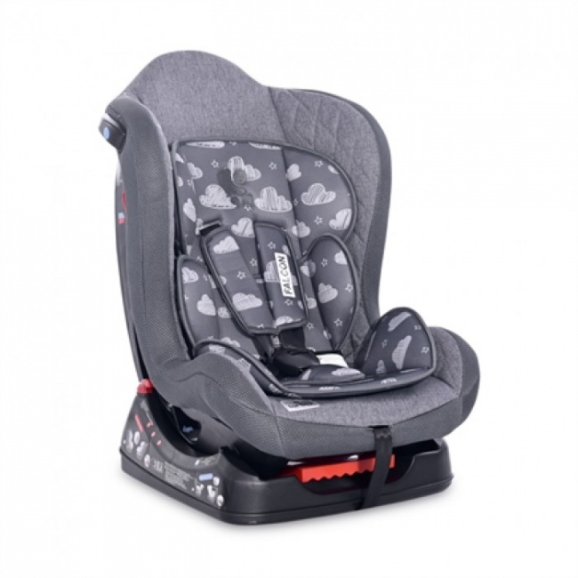 Автокресло Lorelli Falcon 0-18 кг Grey Clowds 2021 Серые облака