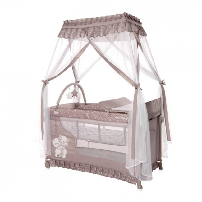 Манеж-кровать Lorelli Magic Sleep Pink Princess 2021 Розовый
