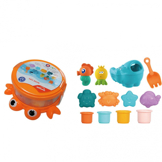 Набор игрушек для ванной Haunger Краб (12 элементов) HE0273 - фото