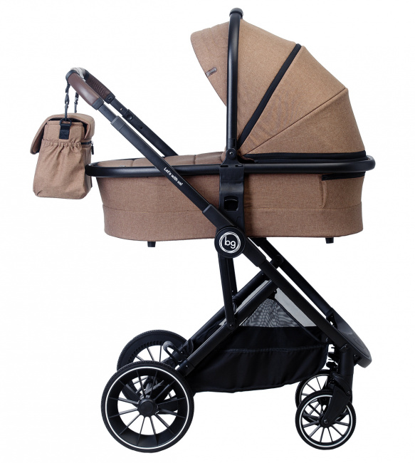 Детская модульная коляска BubaGo Lira 2 в 1 Dark Grey (Тёмно-серый) BG302 - фото3
