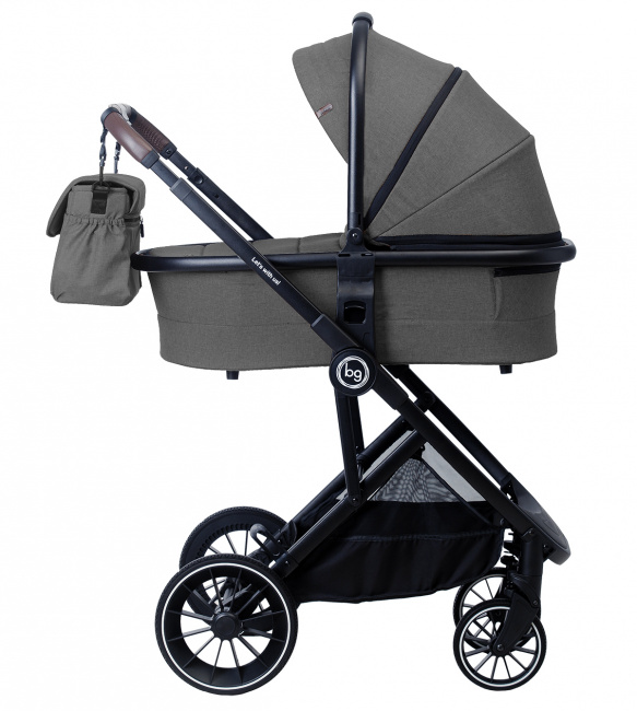 Детская модульная коляска BubaGo Lira 2 в 1 Light Grey (Светло-серый) BG302