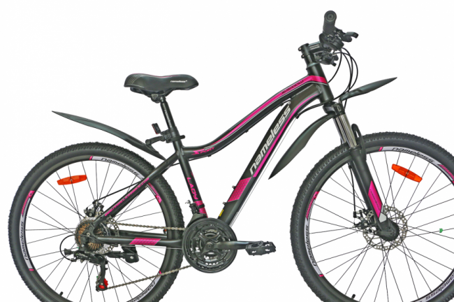 Велосипед Nameless J6500DW 26 Чёрно-розовый 2022