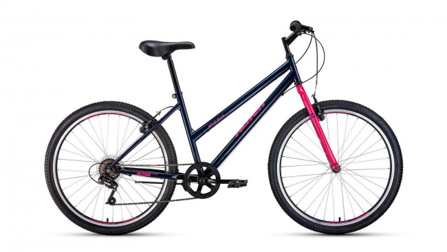 Велосипед Altair MTB HT 26 Low Тёмно-сине-розовый 2022 - фото