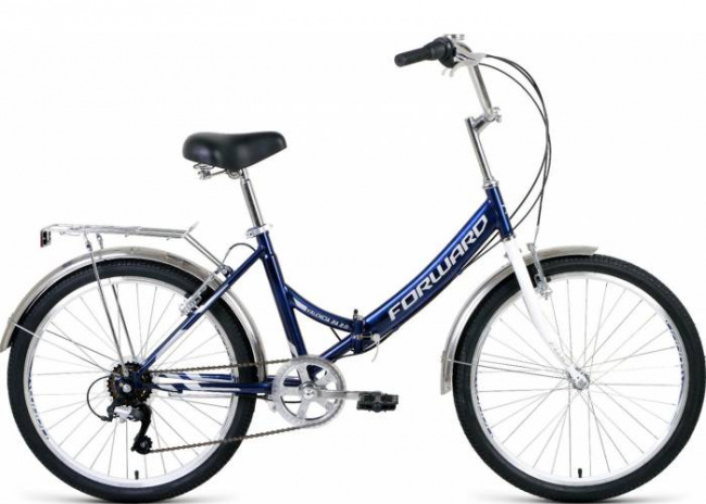 Велосипед Forward Valencia 24 2.0 Сине-серый 2021