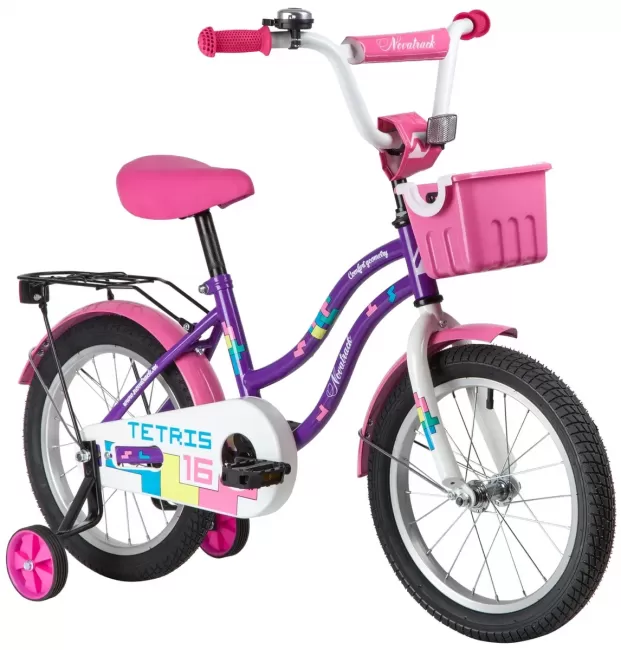 Велосипед Novatrack Tetris 16 Фиолетовый