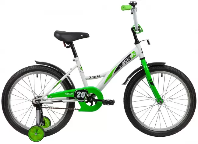 Велосипед Novatrack Strike 20 Бело-зелёный