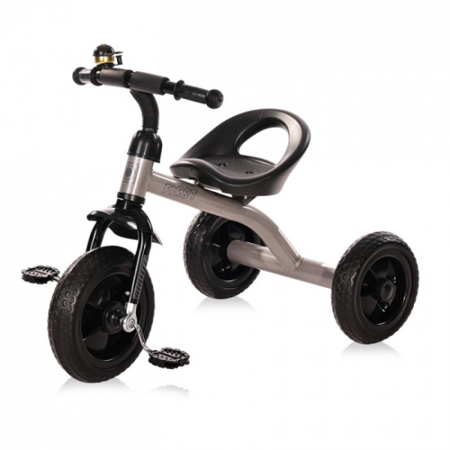 Велосипед трёхколёсный Lorelli First Grey Black Серо-чёрный